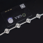 Four Leaf Clover 3MM Tennis Bracelet