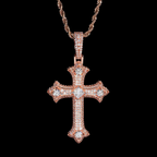 Hip Hop Iced Out Moissanite Cross Pendant