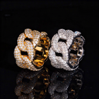 Hip Hop Moissanite Eternity Cuban Ring