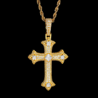 Hip Hop Iced Out Moissanite Cross Pendant