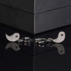 Tai Ji Moissanite Hoop Earrings