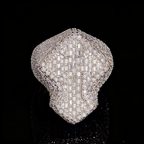 ZUANFA Iced Out Moissanite Cross Ring