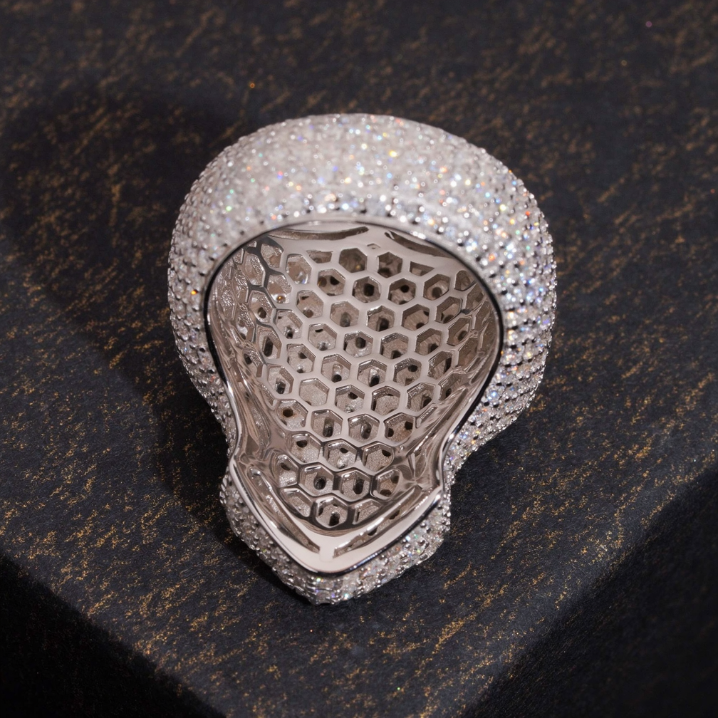 ZUANFA Iced Out Moissanite Cross Ring