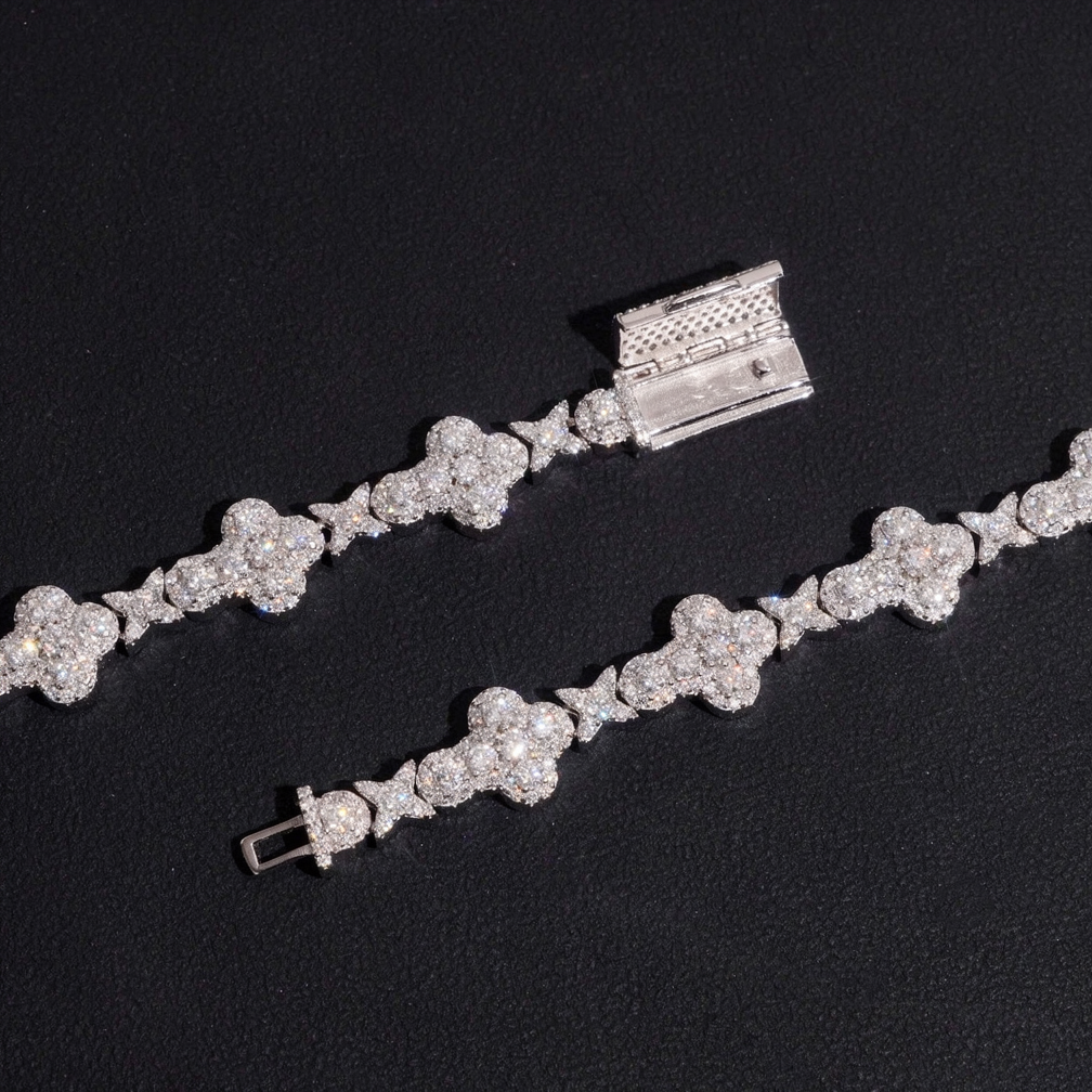 Zuanfa Fine Jewelry 10mm Moissanite Cross Chains