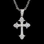 New Iced Out Moissanite Cross Pendant