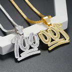 100% Baguette Moissanite 18k Gold Plated Pendant