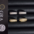 Hip Hop Moissanite Hoop Earrings