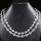 Iced Out Jewelry GRA Certified Moissanite Diamond 8MM Cuban Link Chain
