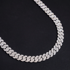 10MM 3 Rows Moissanite Cuban Link Bracelet