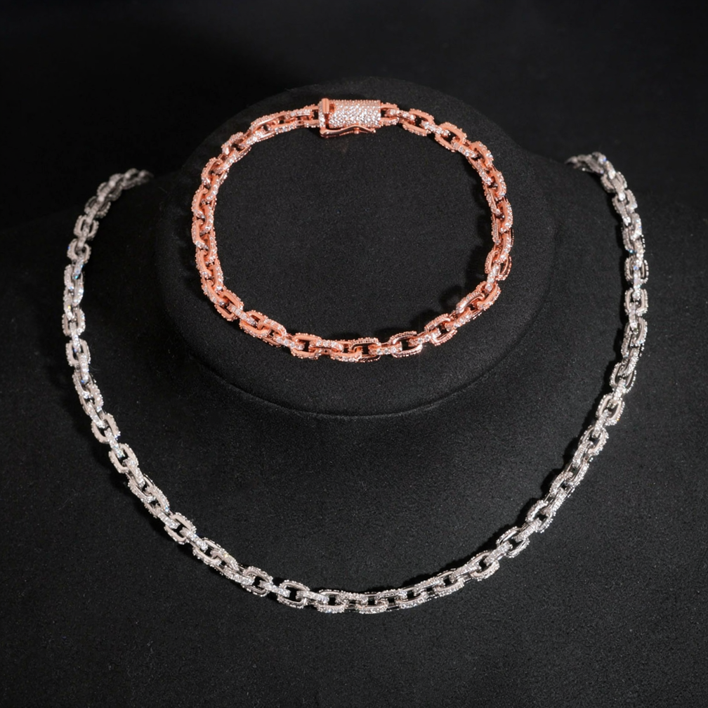 Iced Out 5.2mm Moissanite Infinity Bracelet