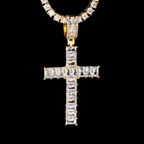 Luxury Hip Hop Diamond Cross Pendant