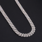 10MM 3 Rows Moissanite Cuban Link Bracelet