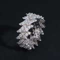 Fashion Iced Out Thorn Moissanite Ring
