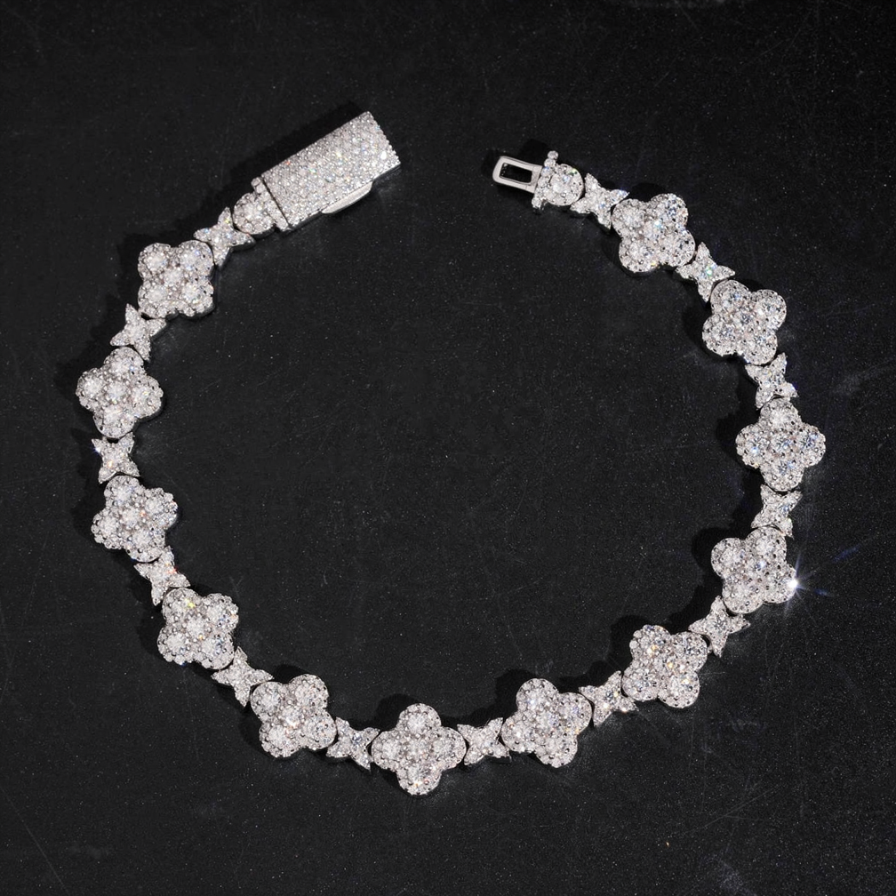 Zuanfa Popular Cross Moissanite Bracelet