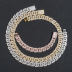 Top Quality Luxury Design 17mm Hip Hop Mens Cuban Link Chain Necklace