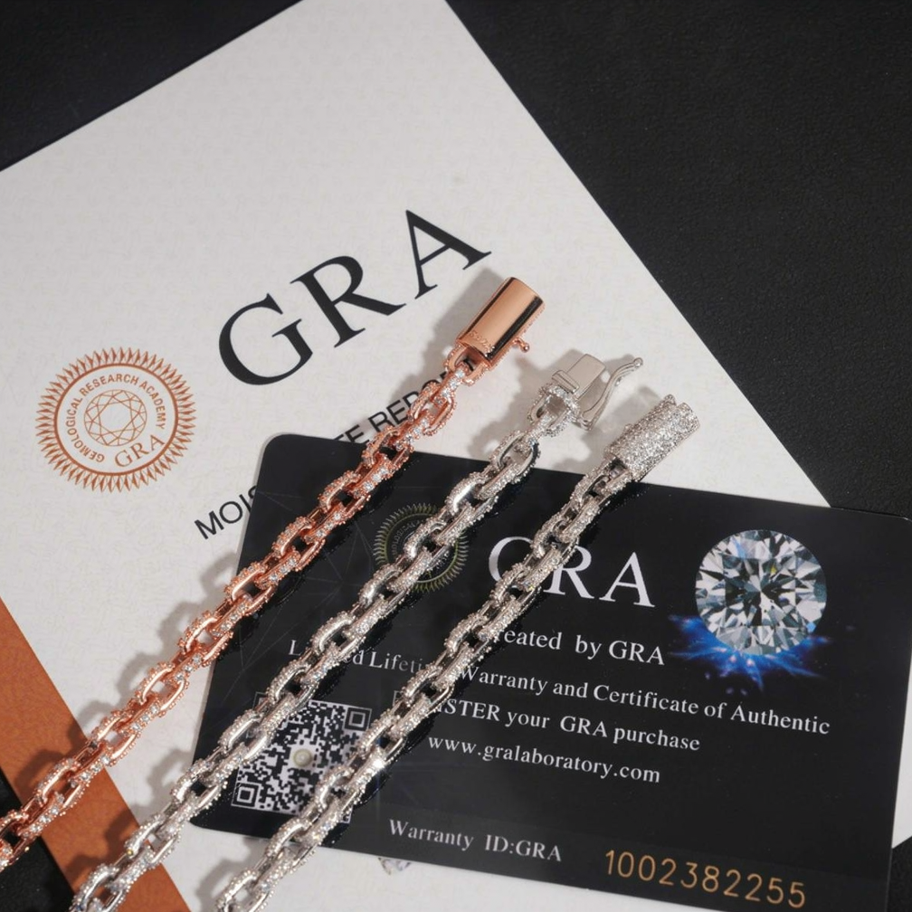 Iced Out 5.2mm Moissanite Infinity Bracelet