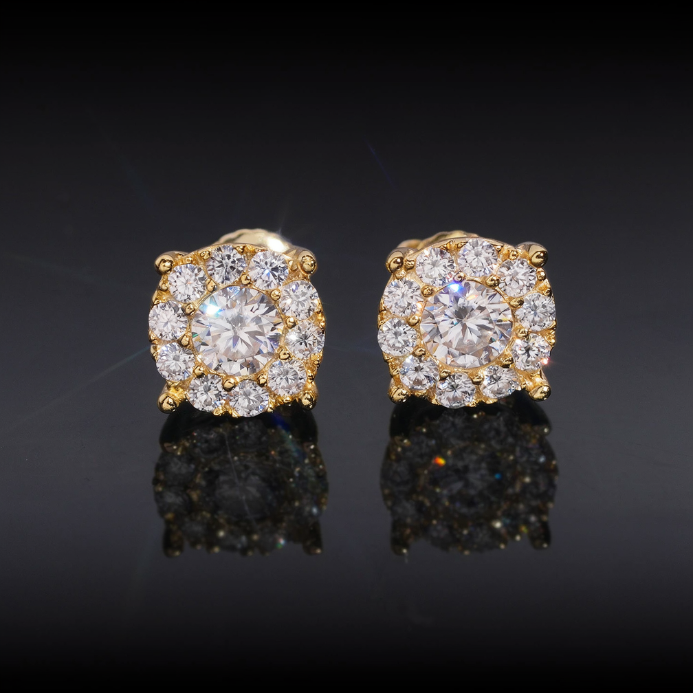 Zuanfa Luxury Iced Out Moissanite Earrings
