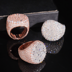 Upside Down Moissanite Hip Hop Ring