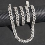 Wholesale Price Luxury 10mm CZ Diamond Cuban Link Chain