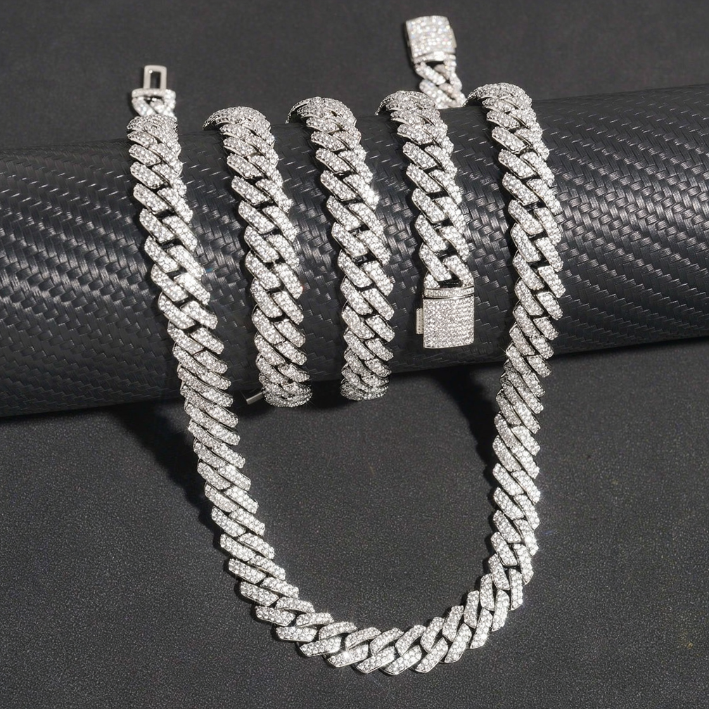 Wholesale Price Luxury 10mm CZ Diamond Cuban Link Chain