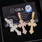 Hot Sale Baguette Moissanite Cross Pendant