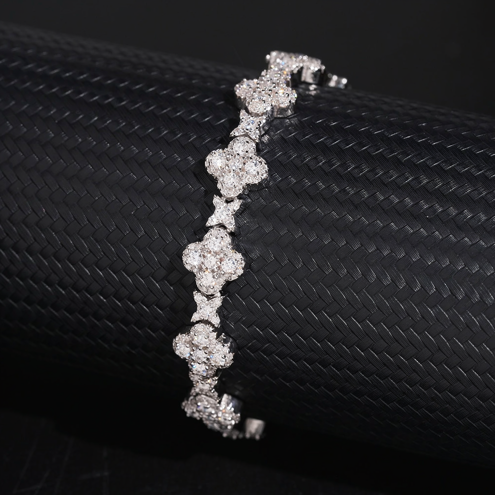 Zuanfa Popular Cross Moissanite Bracelet