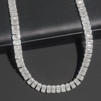 Baguette Diamond Luxury 10MM Moissanite Tennis Necklace