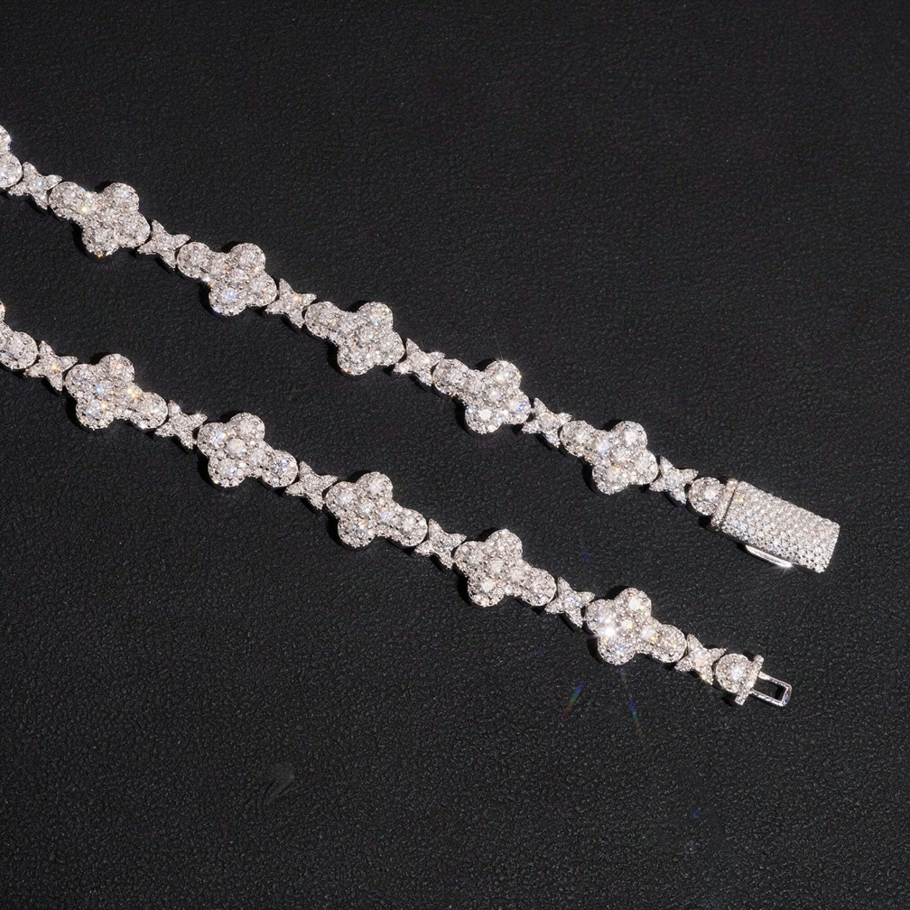Zuanfa Fine Jewelry 10mm Moissanite Cross Chains