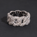 Hip Hop Iced Out Moissanite Eternity Ring