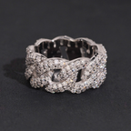 Hip Hop Iced Out Moissanite Eternity Ring