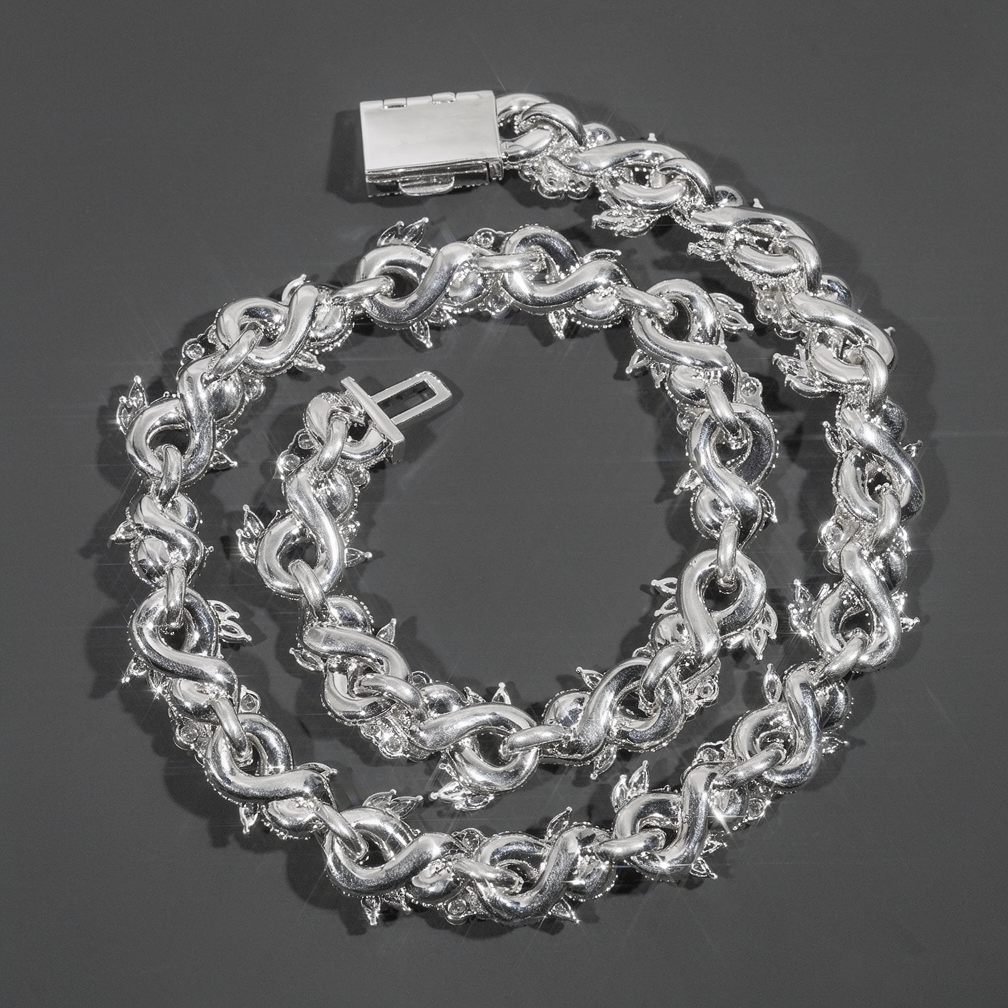 Top Quality Pass Diamond Tester Silver Gold Plated 15MM Cuban Link Chain