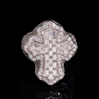 ZUANFA Moissanite Cross Ring