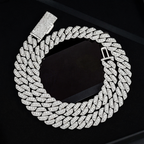 Popular 13MM Two Row Moissanite Cuban Link Chain
