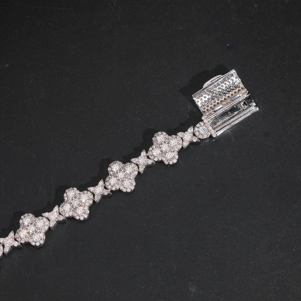 Zuanfa Popular Cross Moissanite Bracelet