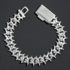 15MM Thorns Moissanite Cuban Link Bracelet