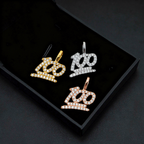Ready to ship 925 sterling silver  moissanite hamsa pendant