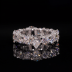 Classic 925 Silver Moissanite Women Wedding Ring