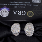 Iced Out Moissanite Mens Ring