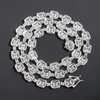 Iced Out Jewelry GRA Certified Moissanite Diamond 8MM Cuban Link Chain