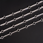 Black Clover Moissanite Tennis Chain