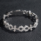 New 13MM Cross Infinity Cuban Link Bracelet
