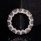 Classic 925 Silver Moissanite Women Wedding Ring