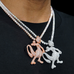 New Arrivals 3D Fashion Iced Out Diamond Fox Pendant