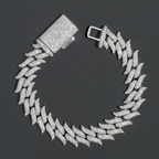 15MM Thorns Moissanite Cuban Link Bracelet