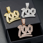 100% Baguette Moissanite 18k Gold Plated Pendant