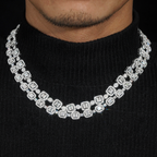 Iced Out Jewelry GRA Certified Moissanite Diamond 8MM Cuban Link Chain