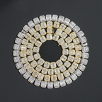 New Design Fashion 13mm Baguette CZ Diamond Cluster Tennis Chain