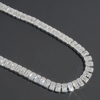Baguette Diamond Luxury 10MM Moissanite Tennis Necklace