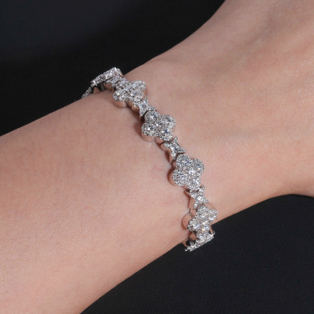 Zuanfa Popular Cross Moissanite Bracelet