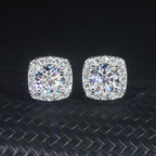 New Arrivals Hip Hop Moissanite Earring 18K Gold